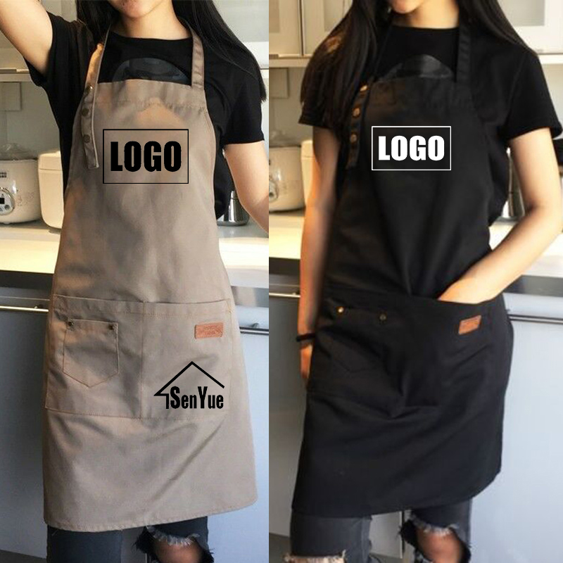 Women Fashion Brand Logo - Custom Brand LOGO Fashion Kitchen Aprons