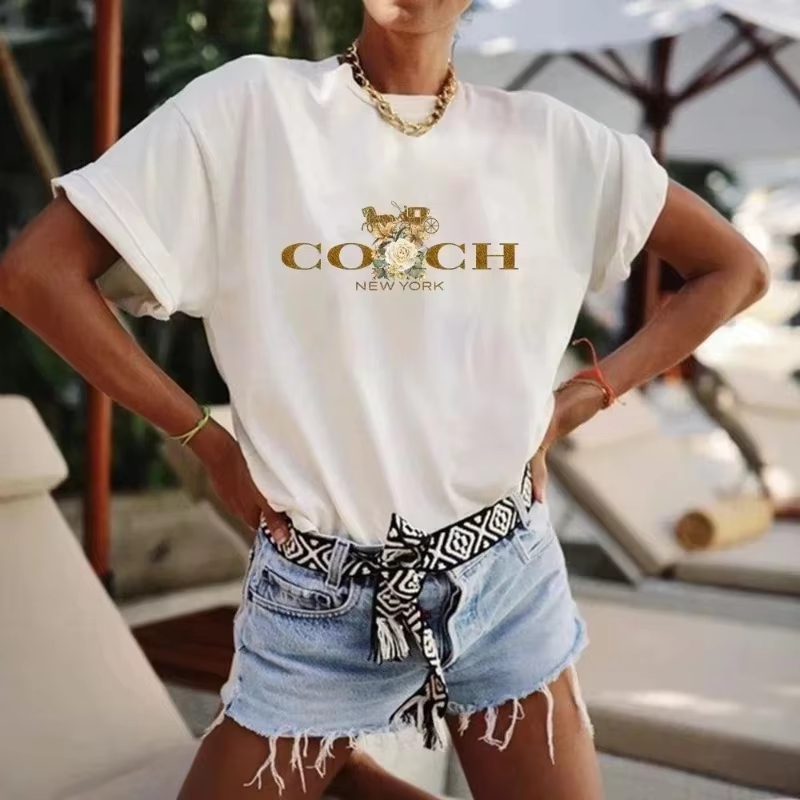 Women Fashion Brand Logo - Art Classic Carriage Flowers Logo Premium