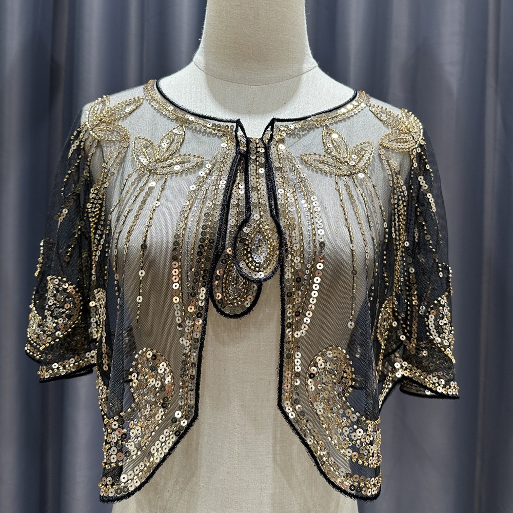 Women'S Fashion In The 1920S - Vintage 1920s Flapper Shawl Sparkling Sequins