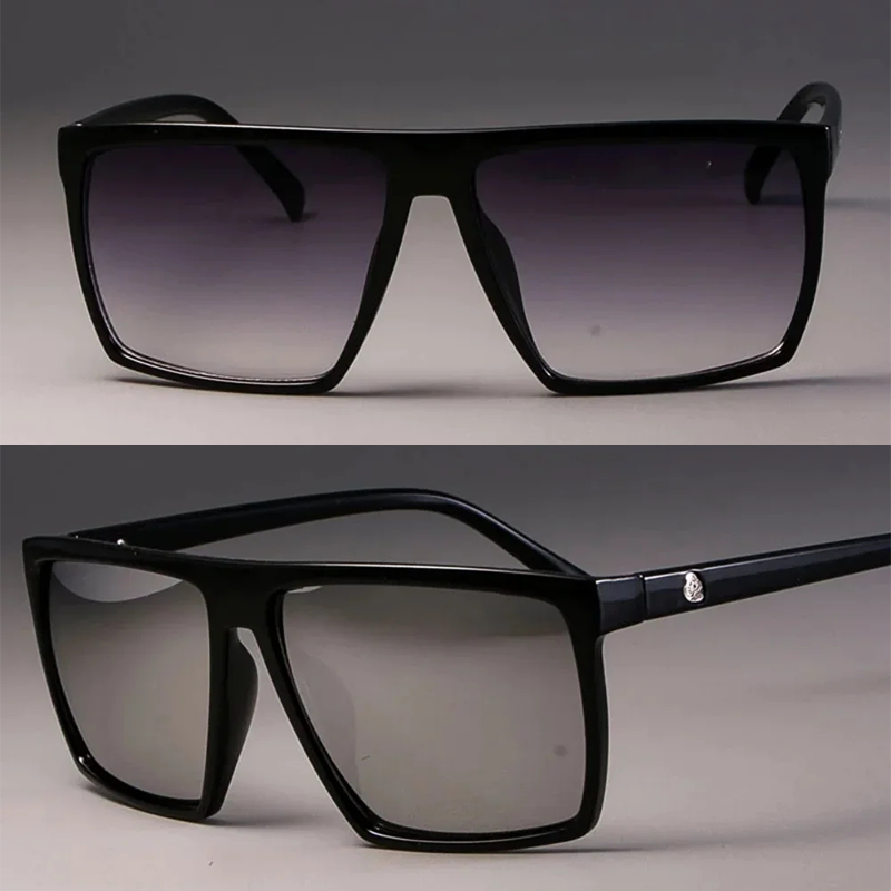 Women Fashion Brand Logo - Retro Square Sunglasses Steampunk Men Women