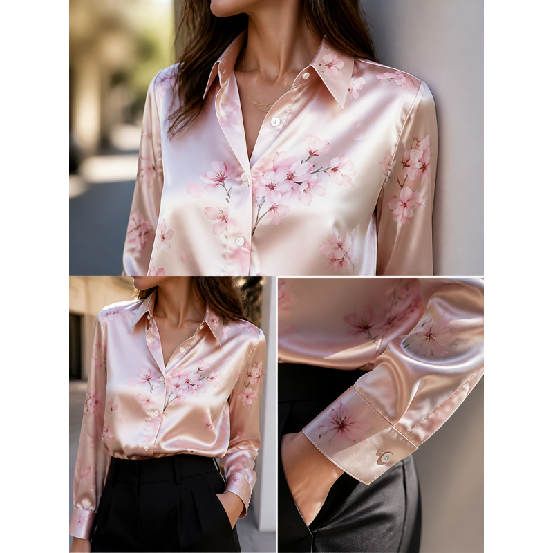 Women Fashion Blouse - 2026Fashion lapel collar long sleeve shirt