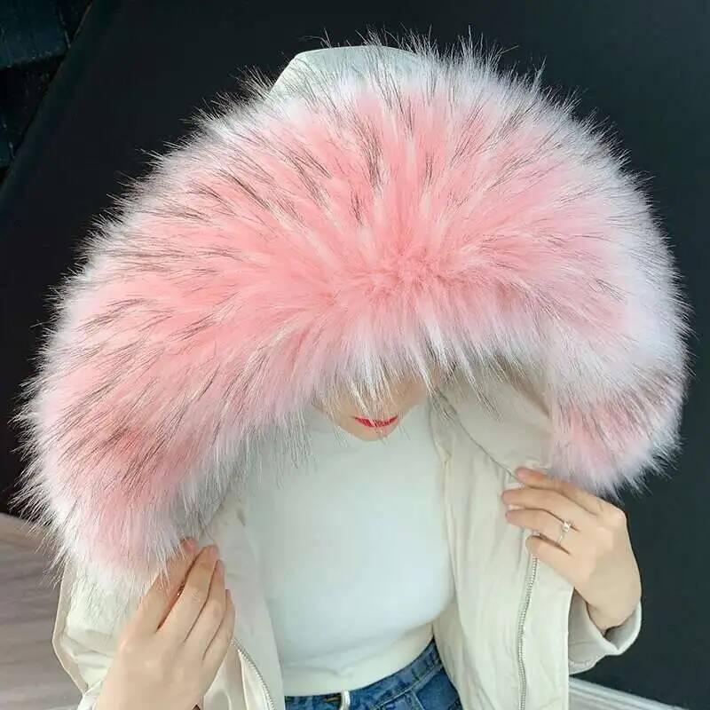 Women'S Fashion Essentials - Detachable Faux Fur Collar Extra Large