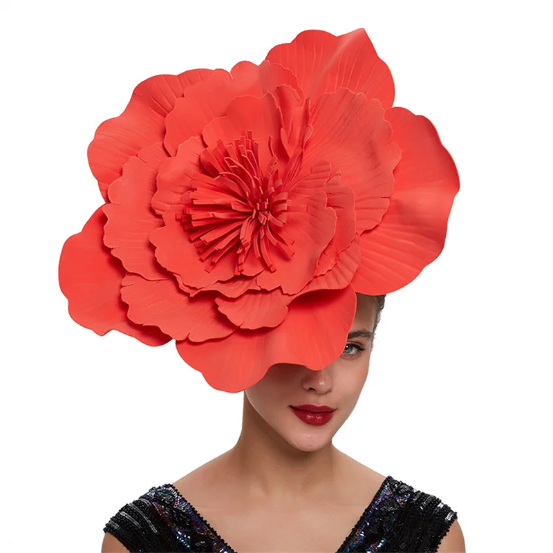 Women Fashion Photoshoot - Women Large Flower Hair Band Bow