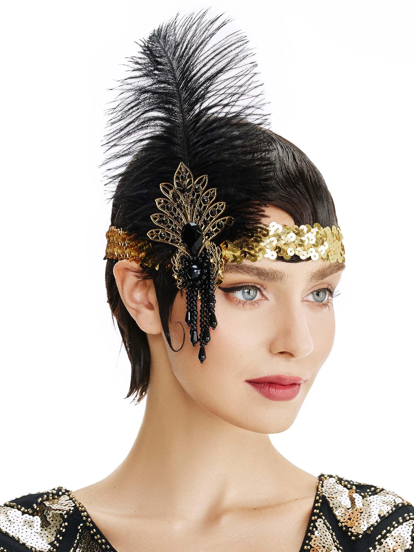 Rhinestone HairBand 1920s Vint - Women'S Fashion In The 1920S recension och pris