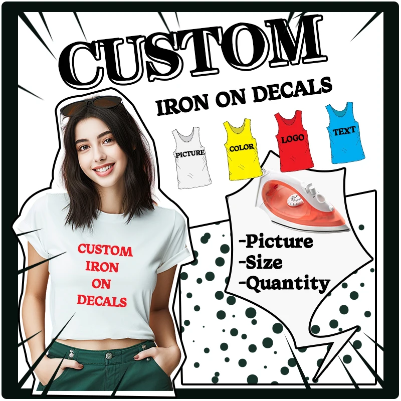 50PCS Custom Thermal Sticker B - Women Fashion Brand Logo recension och pris