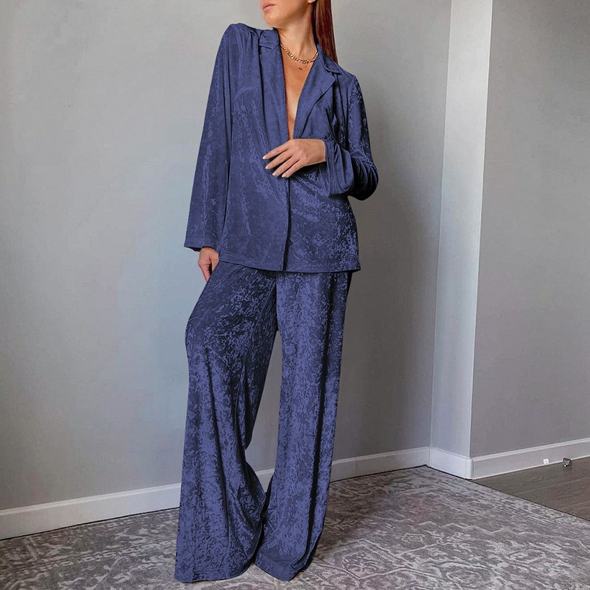 Women's 2-piece Sets Crushed V - Velvet Blazer Women recension och pris
