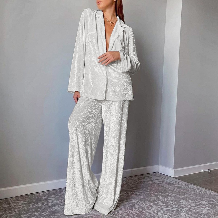 Women's 2-piece Sets Crushed V - Velvet Blazer Women recension och pris