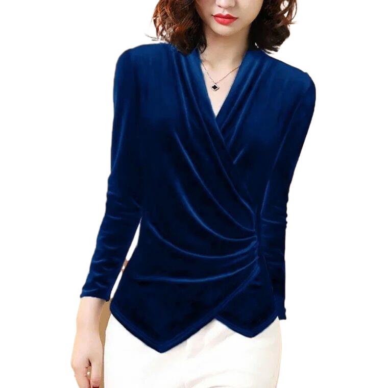 Women Blouse 2025 Autumn Gold  - Velvet Blazer Women recension och pris