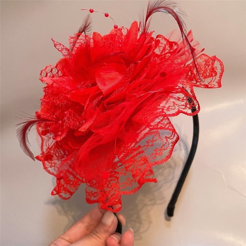 A52E Lace Flower Hair Hoop for - Women'S Fashion In The 1920S recension och pris