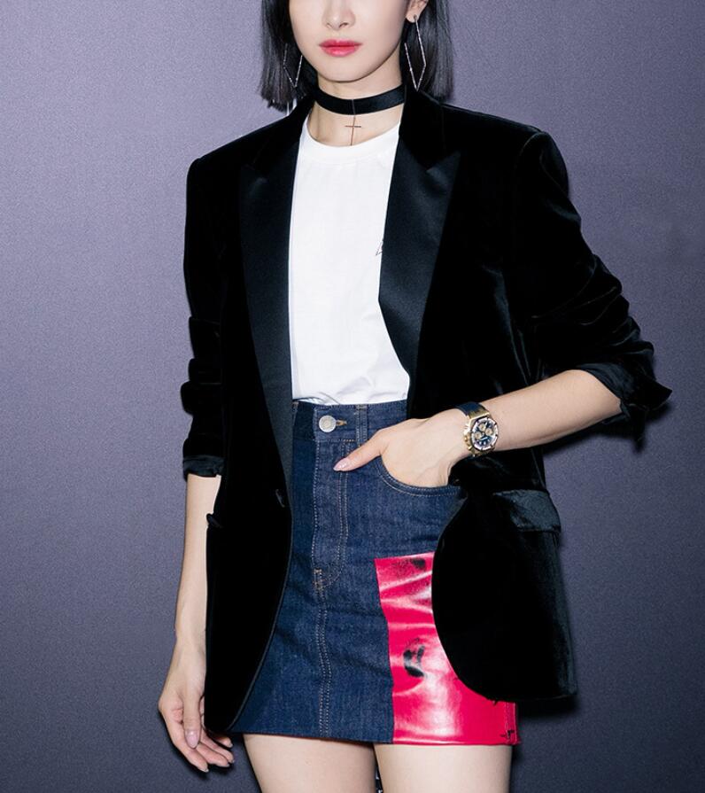 Women Velvet Blazer Coat Tops  - Velvet Blazer Women recension och pris