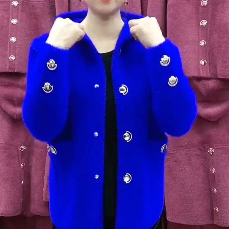 NEW Middle Aged Elderly Mother - Velvet Blazer Women recension och pris
