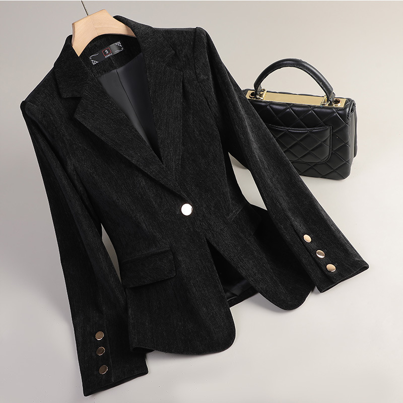 Yellow Gold Velvet Blazer Wome - Velvet Blazer Women recension och pris
