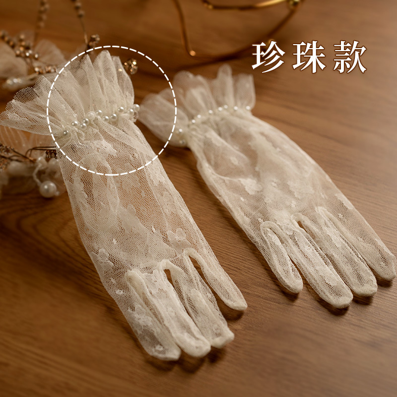 Gloves Vintage Lace Bow Short  - Women Fashion Photoshoot recension och pris