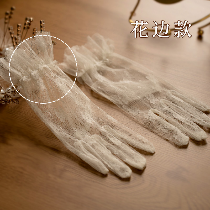 Gloves Vintage Lace Bow Short  - Women Fashion Photoshoot recension och pris