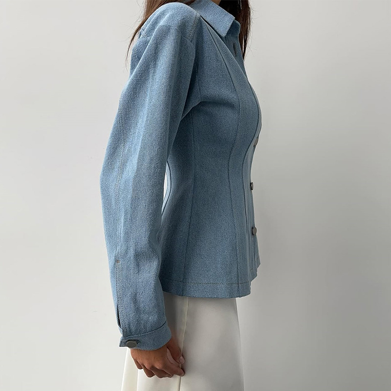 KT Vintage Waist Cinching Deni - Women Fashion Blouse recension och pris