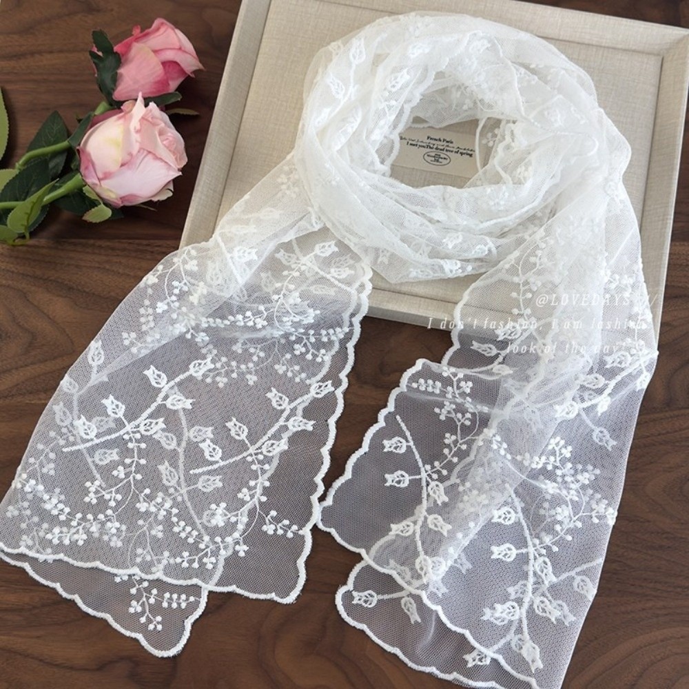 New Solid Color Lace Bandana L - Women Fashion Photoshoot recension och pris