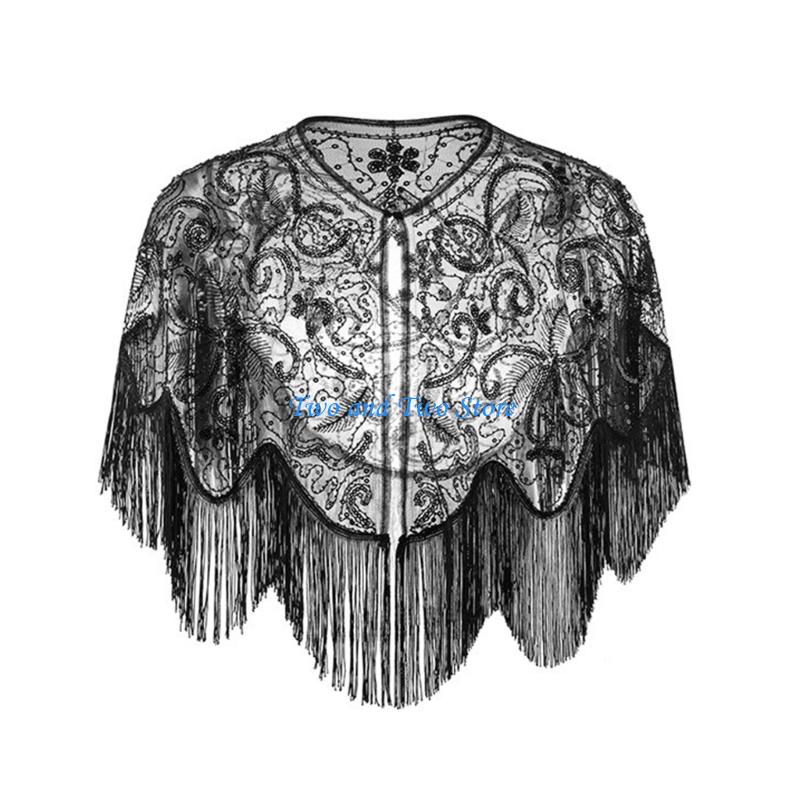 HX6F Sparkling Sequined Capele - Women'S Fashion In The 1920S recension och pris