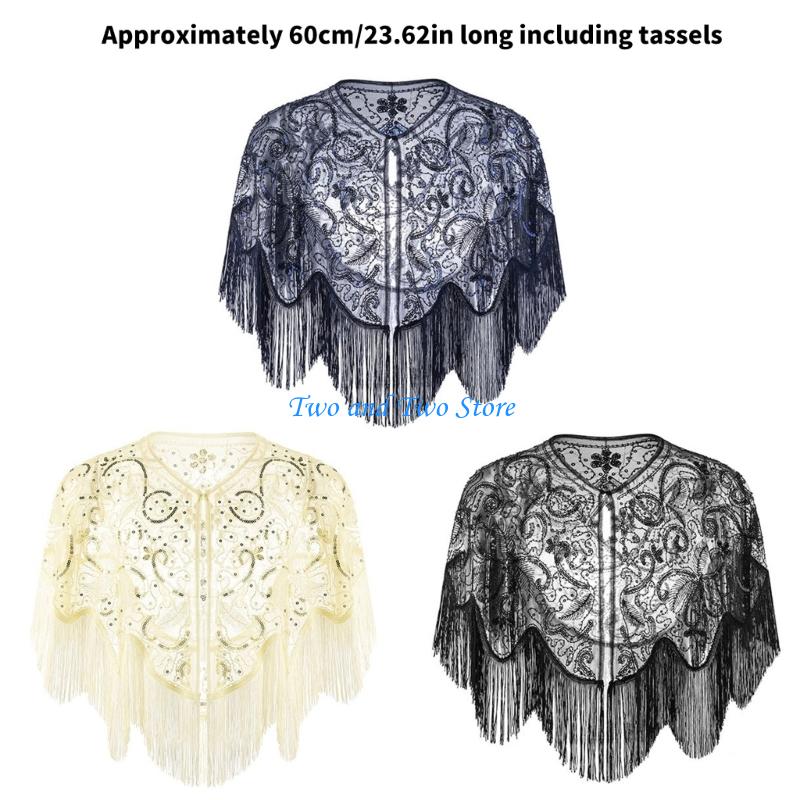 HX6F Sparkling Sequined Capele - Women'S Fashion In The 1920S recension och pris
