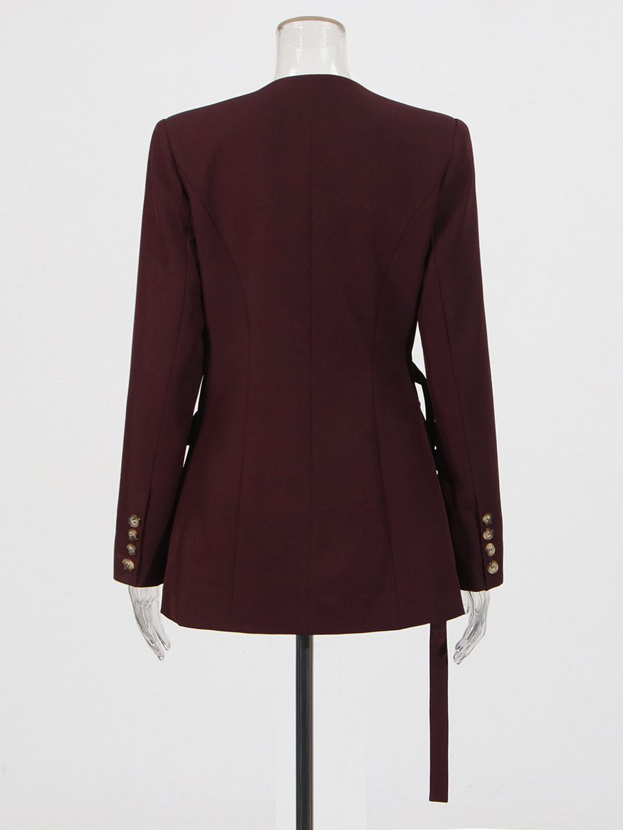 TWOTWINSTYLE Solid Asymmetrica - Velvet Blazer Women recension och pris