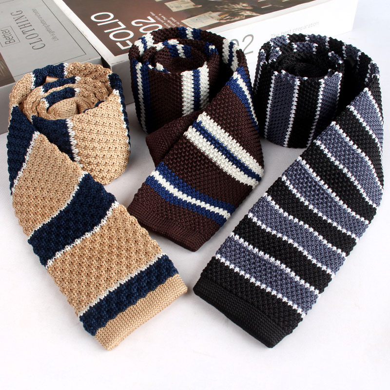 Striped Knitted Neckties For M - Women Fashion Blouse recension och pris