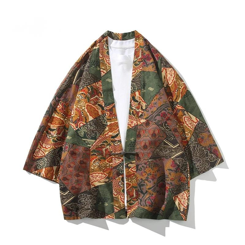 Ethnic Style Print Yukata Men  - Women Fashion Blouse recension och pris