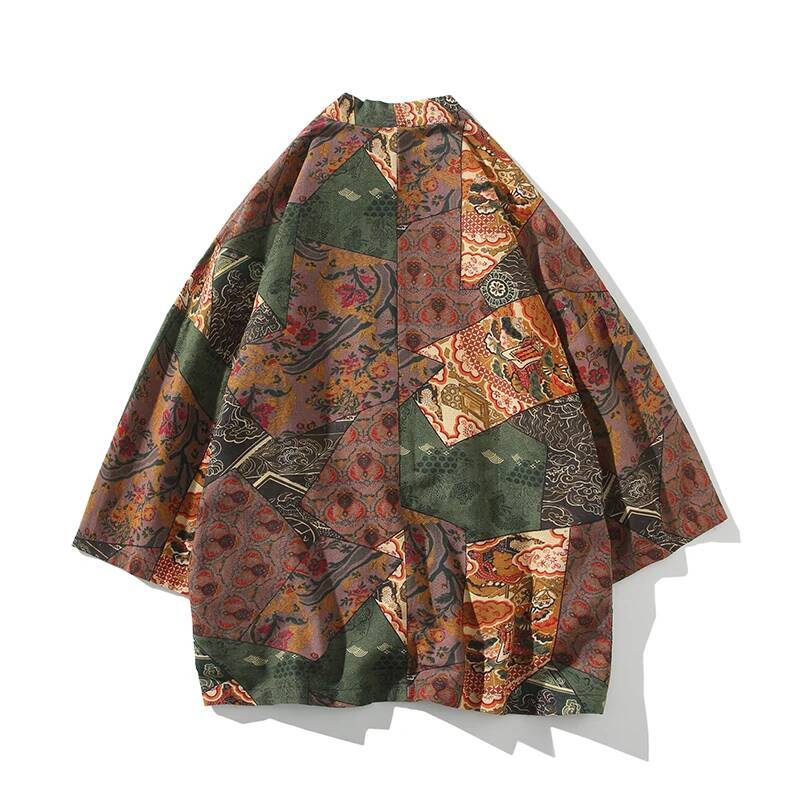 Ethnic Style Print Yukata Men  - Women Fashion Blouse recension och pris